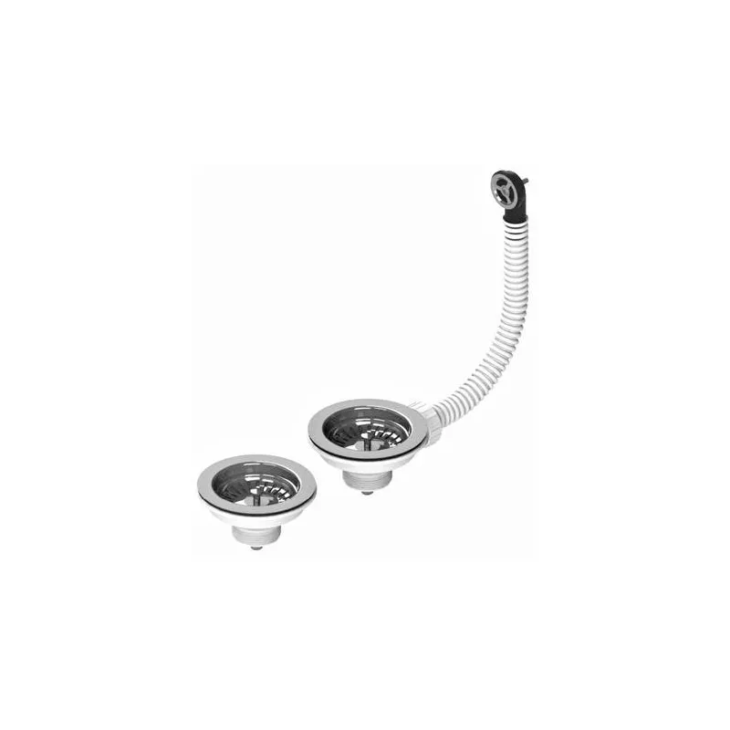 Garniture de vidage 2 x 3,5" sans vidage auto. trop-plein