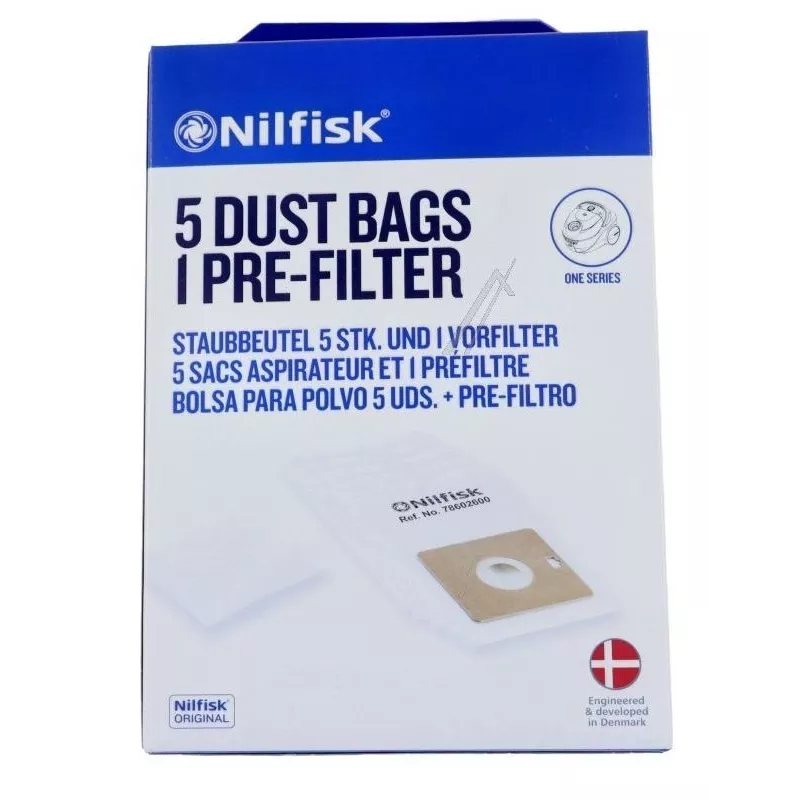 SAC ASPIRATEUR NILFISK SERIES COUPE, COUPE PARQUET