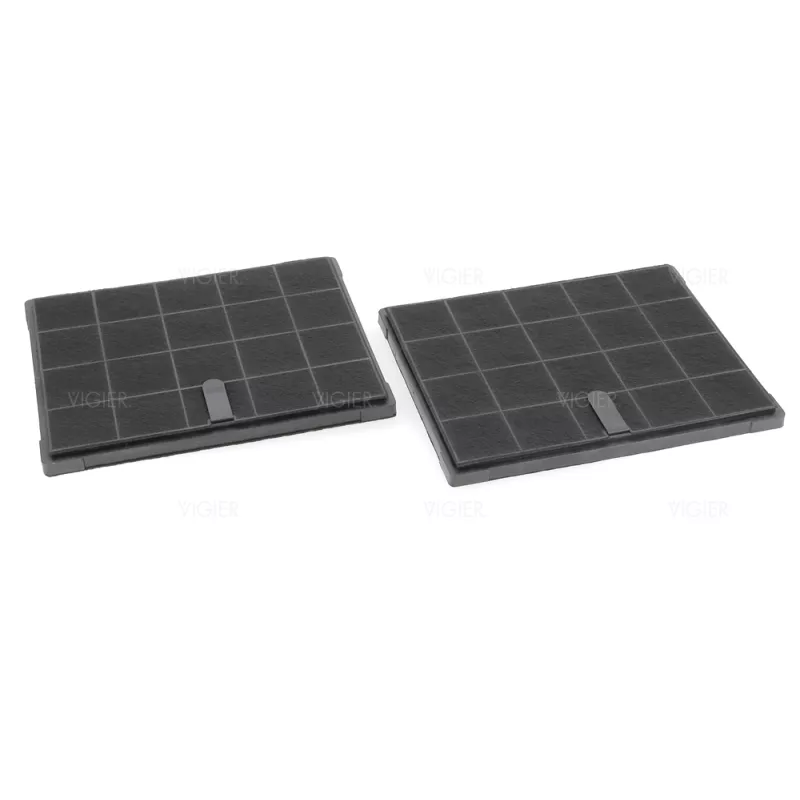 AFFCAF16 LOT DE 2 FILTRES A CHARBON HOTTE AIRFORCE 238X190X10MM
