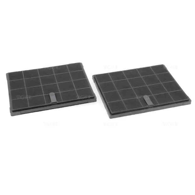 LOT DE 2 FILTRES A CHARBON HOTTE DE DIETRICH 238X190X10MM DHK470AE1
