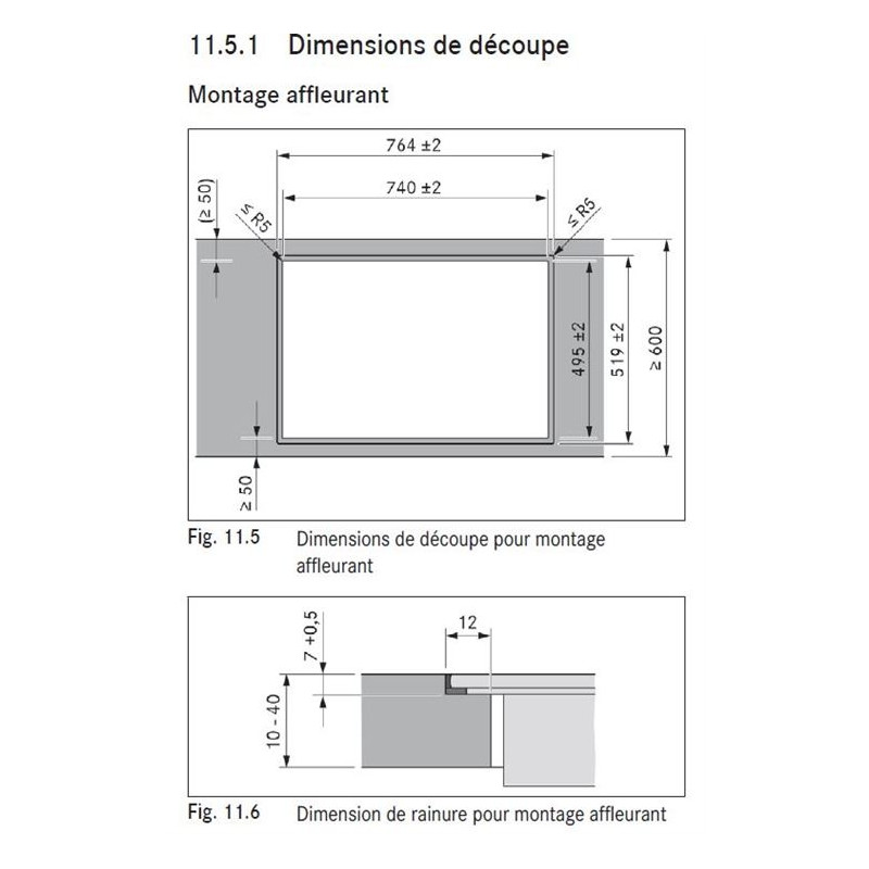 Table de cuisson induction aspirante Bora