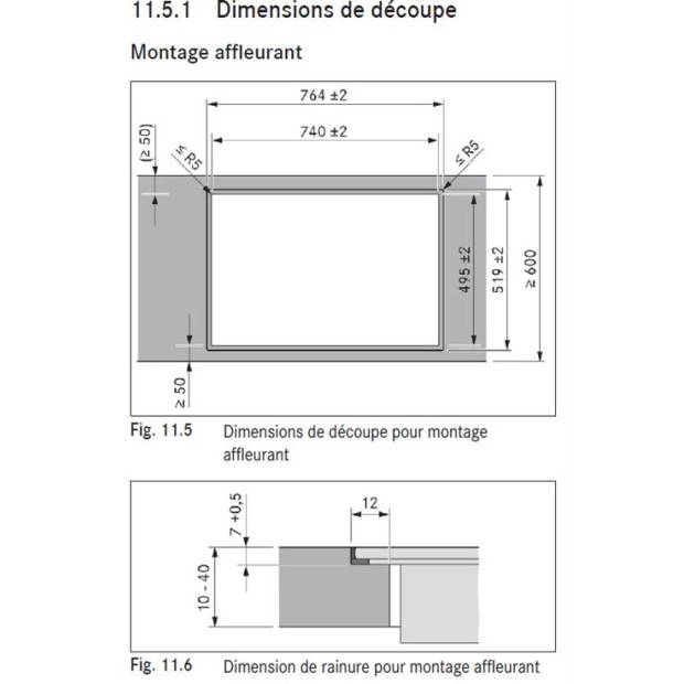 Table de cuisson induction aspirante Bora