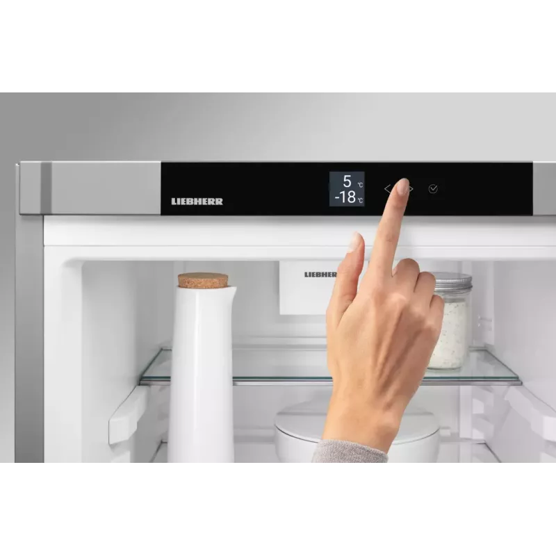 Réfrigérateur combiné inox 201cm Liebherr