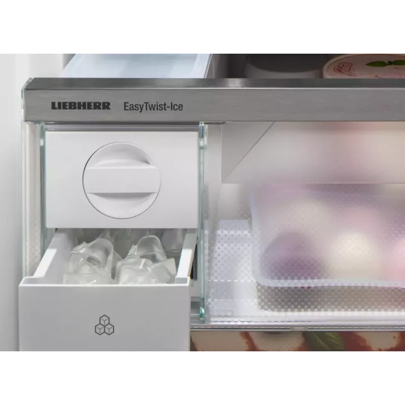 Réfrigérateur combiné inox 201cm Liebherr