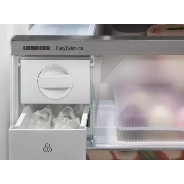 Réfrigérateur combiné inox 201cm Liebherr
