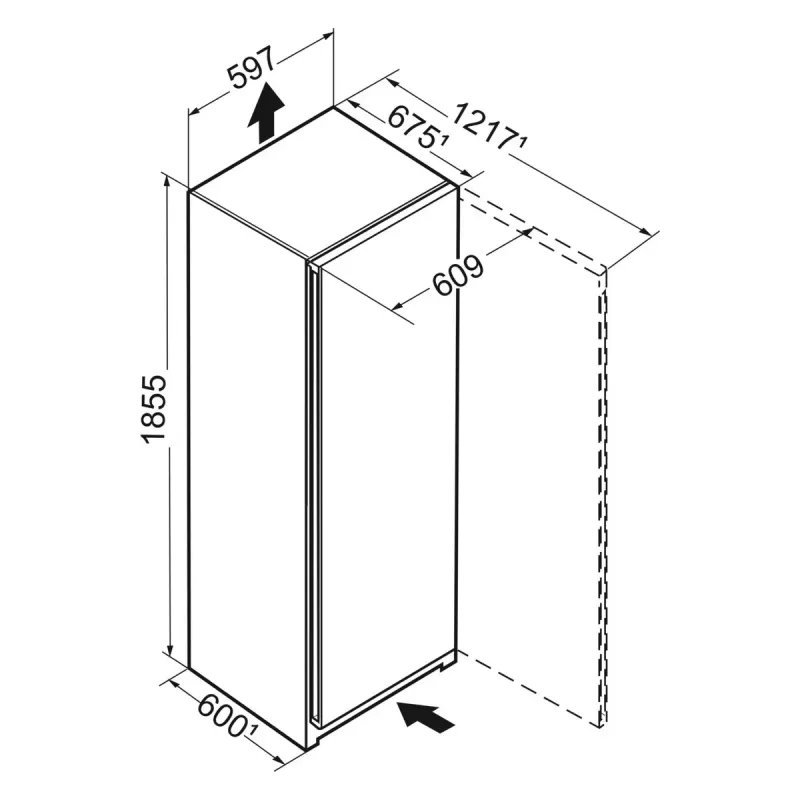 Réfrigérateur 1 porte inox tout utile Liebherr