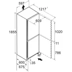 Refrigerateur combine nofrost blanc Liebherr