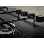 Table de cuisson 4 feux gaz email noir Electrolux