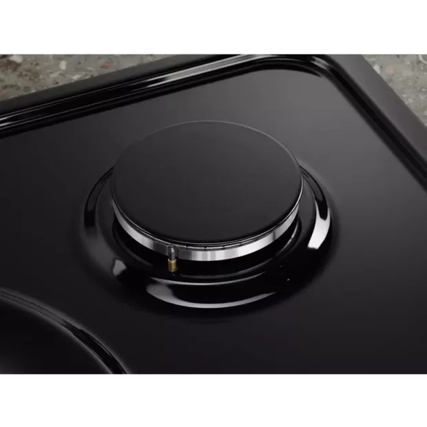 Table de cuisson 4 feux gaz email noir Electrolux