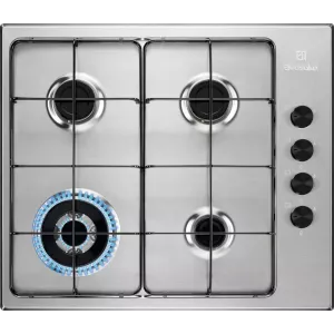 Table de cuisson 4 feux gaz inox Electrolux