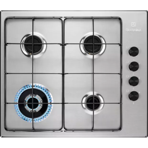 Table de cuisson 4 feux gaz inox Electrolux EGS6414X
