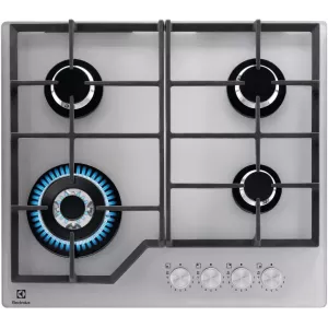 Table de cuisson inox 4 feux gaz Electrolux