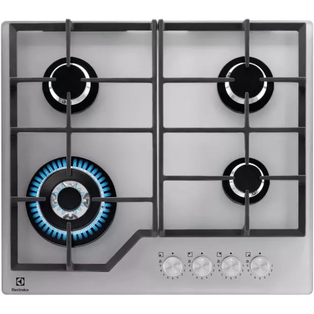 Table de cuisson inox 4 feux gaz Electrolux KGG64362S