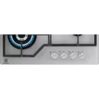 Table de cuisson inox 4 feux gaz Electrolux