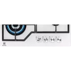 Table de cuisson verre blanche gaz Electrolux KGG64362W