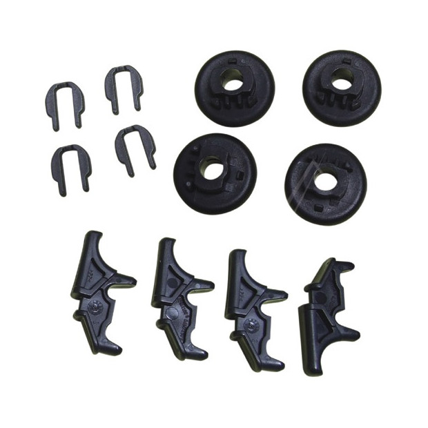 KIT 4 ROULETTES+CLIPS ET BUTEES RAIL SUPERIEUR LV MIELE