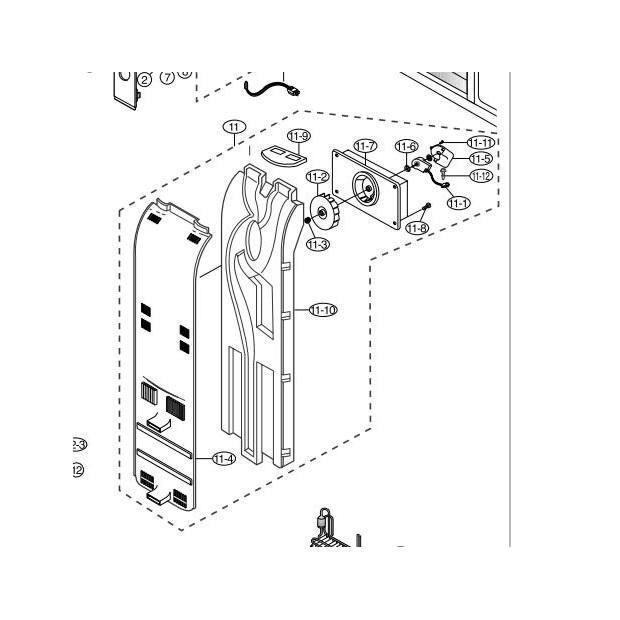 CARTER PARTIE CONGELATEUR FRIGO AMERICAIN SAMSUNG SR-S2029