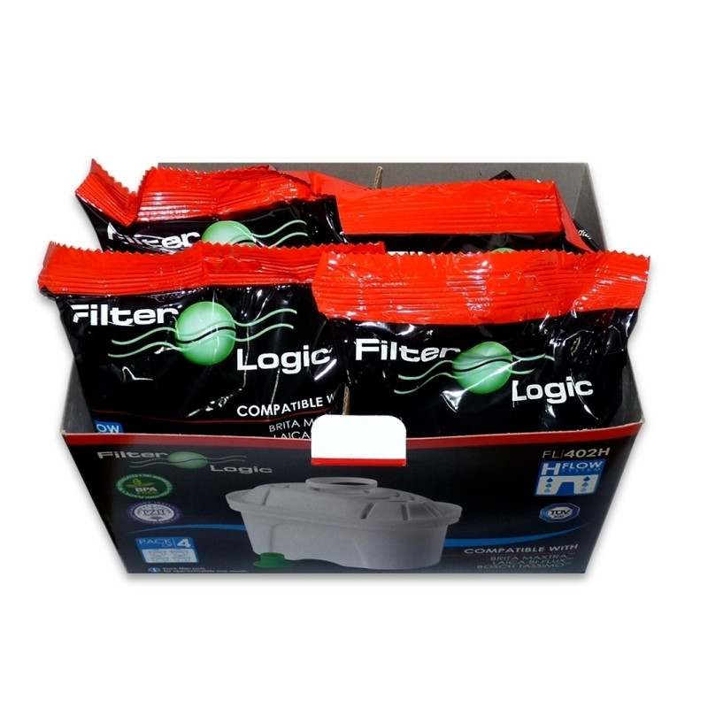 LOT DE 4 CARTOUCHES FILTRANTES BRITA MAXTRA FILTER LOGIC