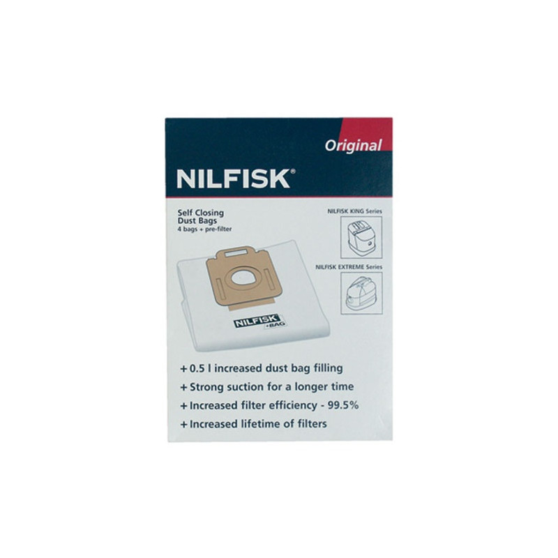 SACS ET PRE-FILTRE  ASPIRATEUR NILFISK GAMME KING EXTREME
