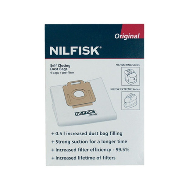 SACS ET PRE-FILTRE  ASPIRATEUR NILFISK GAMME KING EXTREME