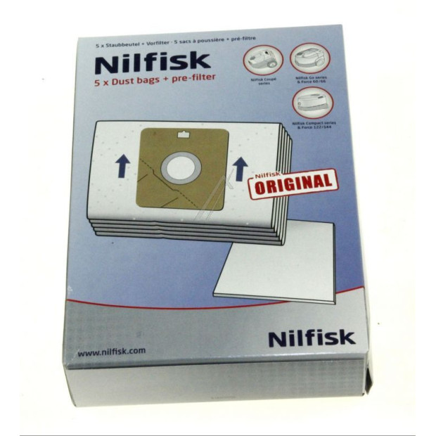 SAC ASPIRATEUR NILFISK SERIE GM60 GM65 GO FORCE 60 66