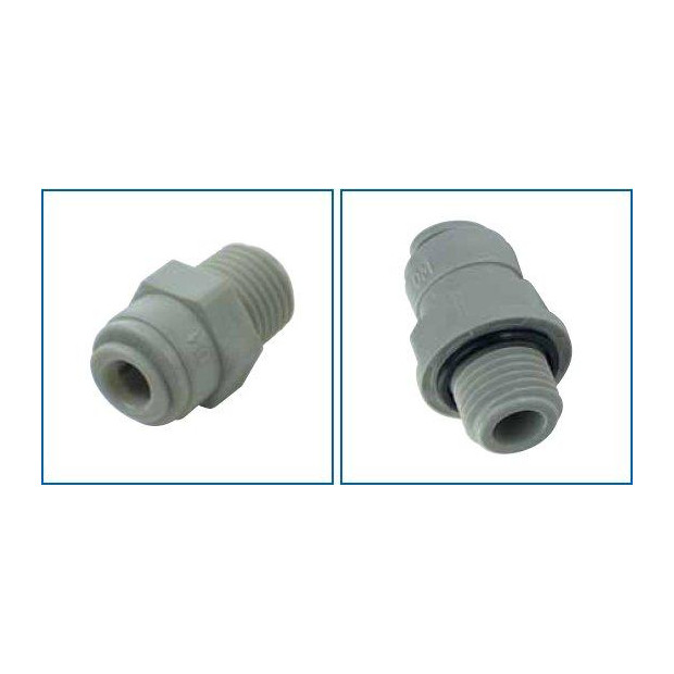 EMBOUT A VISSER SUR FILTRE REFRI.US TUBE 1/4 AVEC JOINT