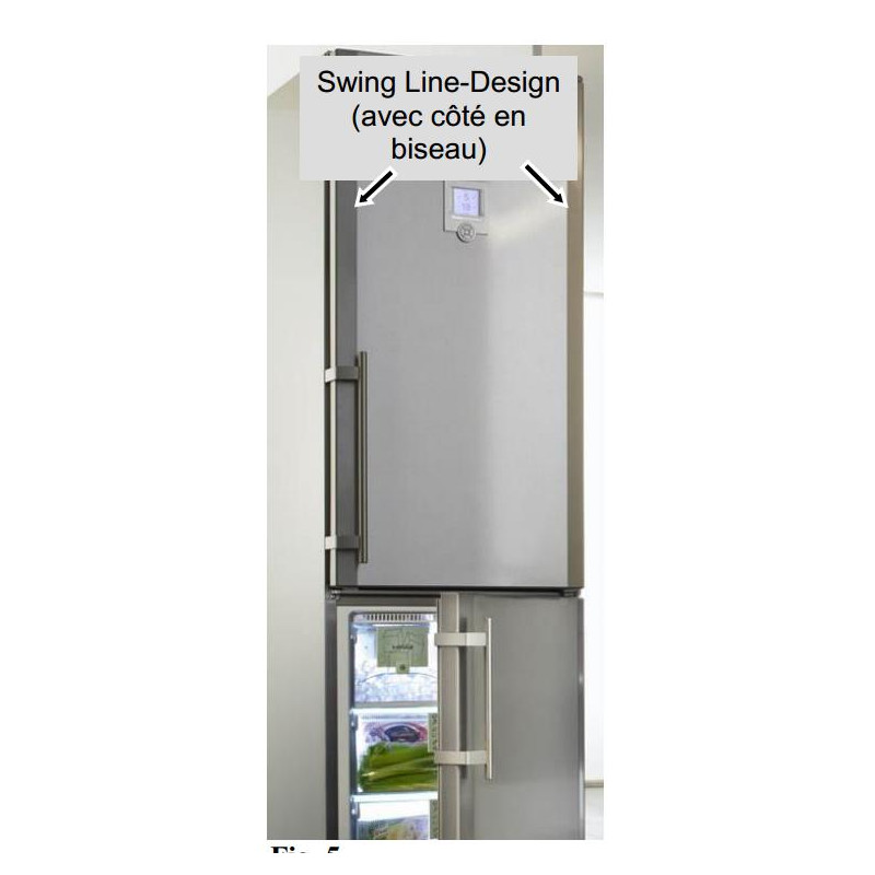 refrigerateur liebherr avec portes cotes biseautés