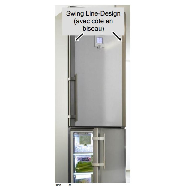 refrigerateur liebherr avec portes cotes biseautés