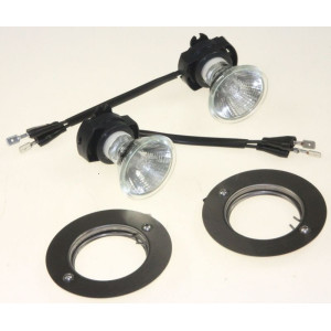KIT 2 LAMPES HALOGENE 50W 230V AVEC DOUILLES HOTTE ROBLIN
