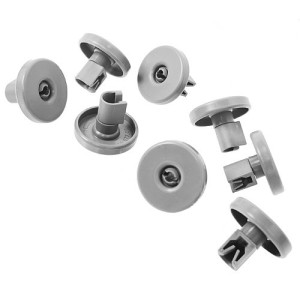 LOT DE 8 ROULETTES PANIER INFERIEUR FAURE ELECTROLUX AEG