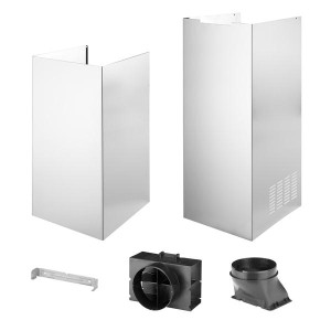 KIT CHEMINEE WHIRLPOOL POUR HOTTE DECORATIVE MURALE INOX