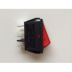 INTERRUPTEUR UNIVERSEL MARCHE ARRET LUMINEUX ROUGE