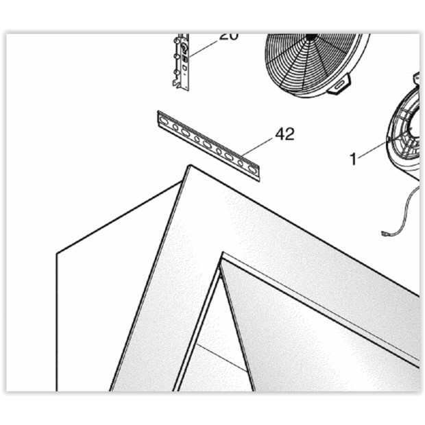 BARRE DE FIXATION 730MM HOTTE QUASAR
