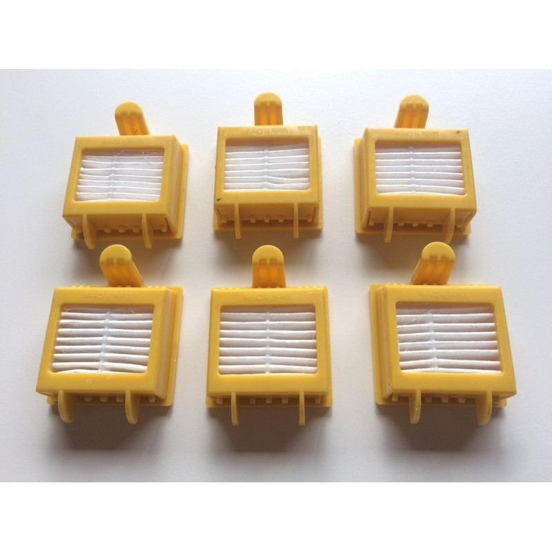 LOT DE 6 FILTRES HEPA GENERIQUE ROOMBA SERIE 700