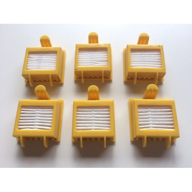 LOT DE 6 FILTRES HEPA GENERIQUE ROOMBA SERIE 700
