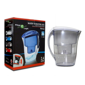 CARAFE FILTRANTE BLANCHE 2.4 LITRES ET 1 FILTRE OFFERT