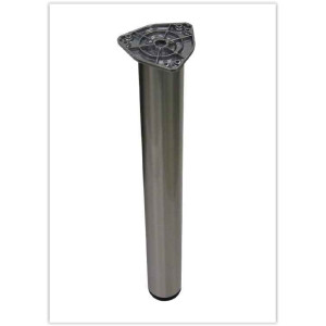 1 PIED DIAMETRE 80MM HAUTEUR 870MM INOX BROSSE