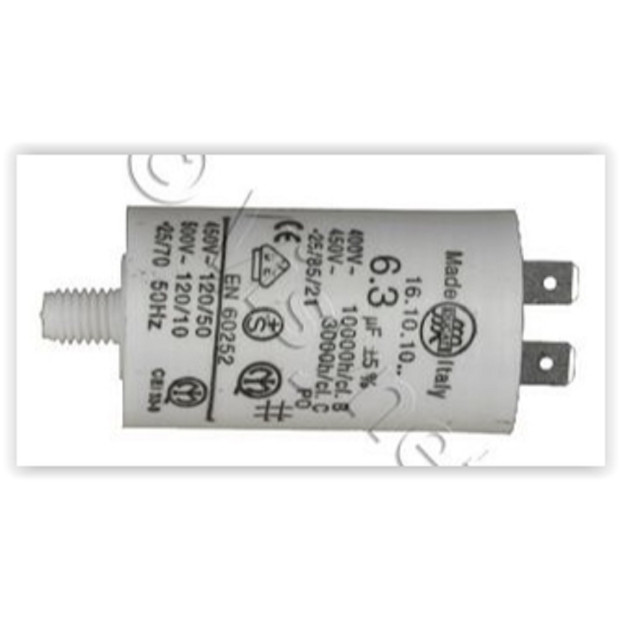 CONDENSATEUR UNIVERSEL 6.3UF LAVE LINGE, HOTTE..