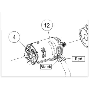 Moteur avec charbons pour visseuse Hilti SFH22-A