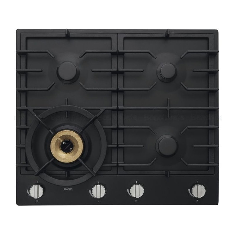 Plaque de cuisson 4 gaz noir graphité Asko HG1666AB/S1
