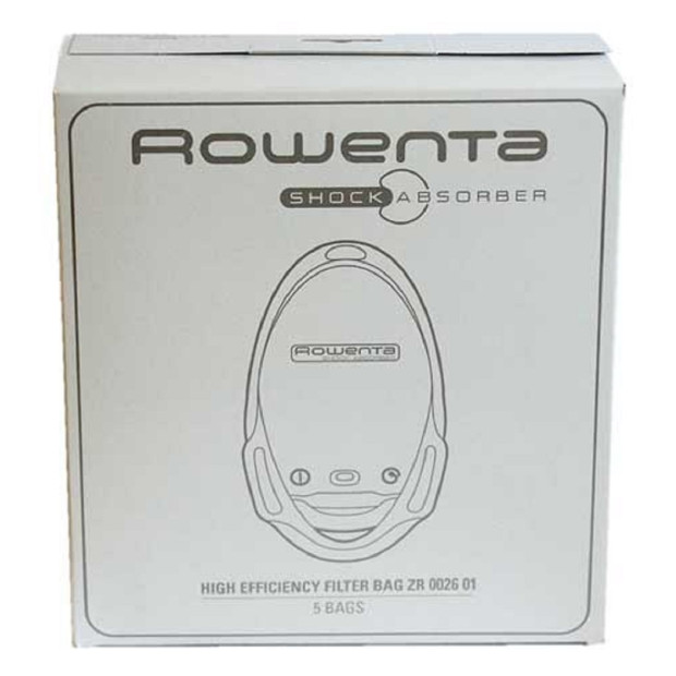 PAQUET DE 5 SACS ASPIRATEUR ROWENTA ZR002601