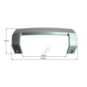 Poignée de porte silver réfrigérateur Beko 4872690500