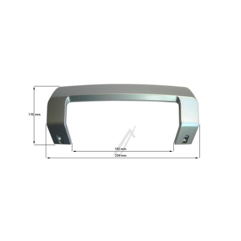 Poignée de porte silver réfrigérateur Beko 4872690500