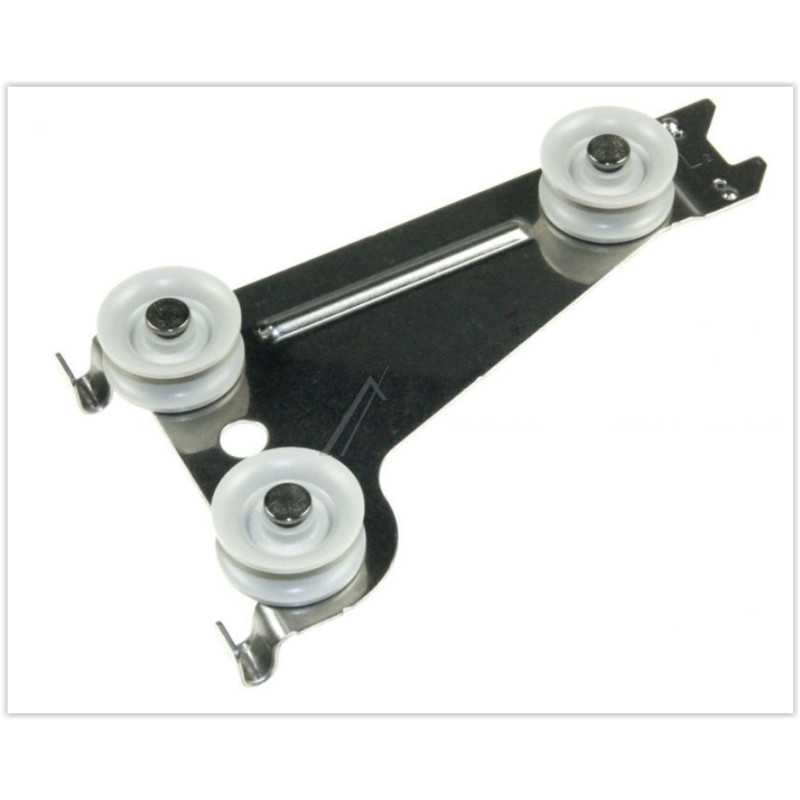 Support roues coté Gauche panier sup lave vaisselle Miele