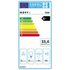 Energy label Hotte murale box inox 90cm Novy Flat'Line 7600