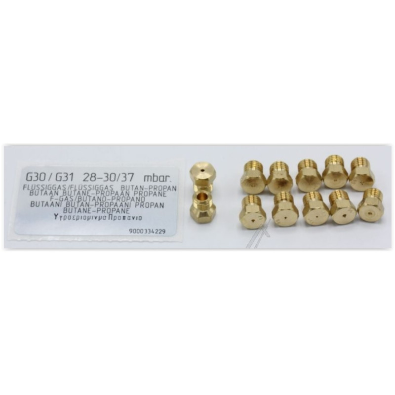 Kit injecteurs gaz butane/propane table gaz Bosch