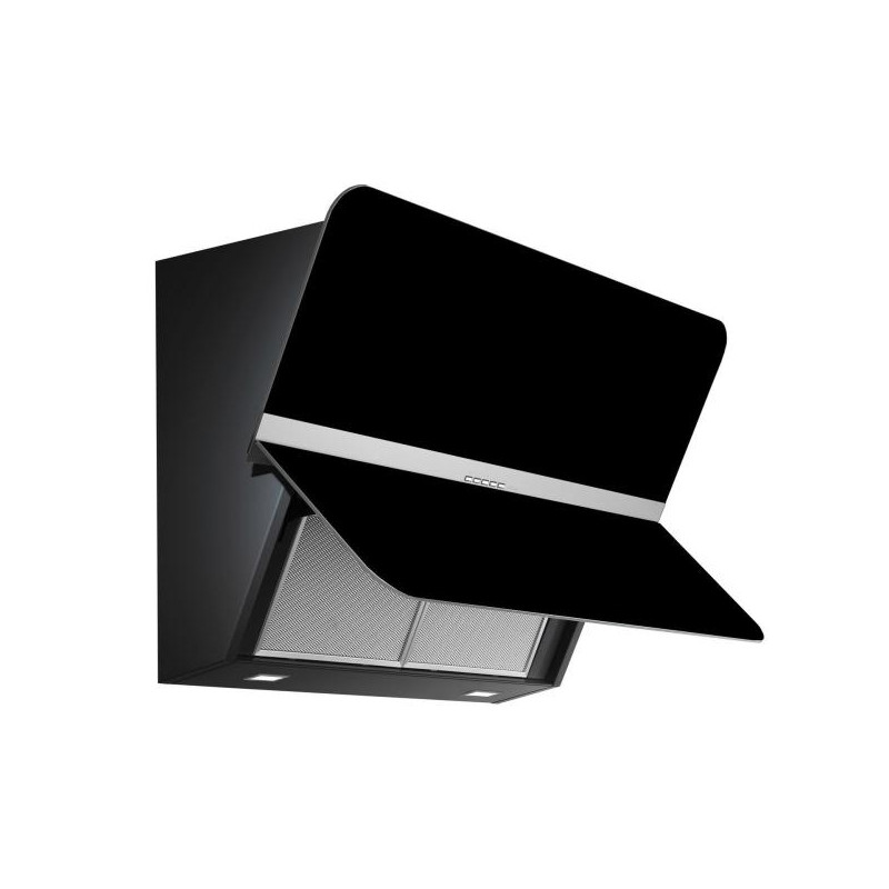 Hotte murale inclinée verre noir mat 85cm Falmec FLIPPER1420