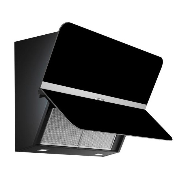 Hotte murale inclinée verre noir mat 85cm Falmec FLIPPER1420