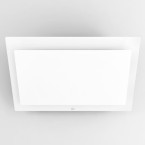 Hotte murale inclinée verre blanc 90cm recyclage Novy Vision