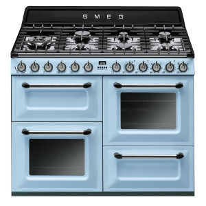 Fourneau 110cm 7gaz + 2 four électrique Smeg TR4110AZ